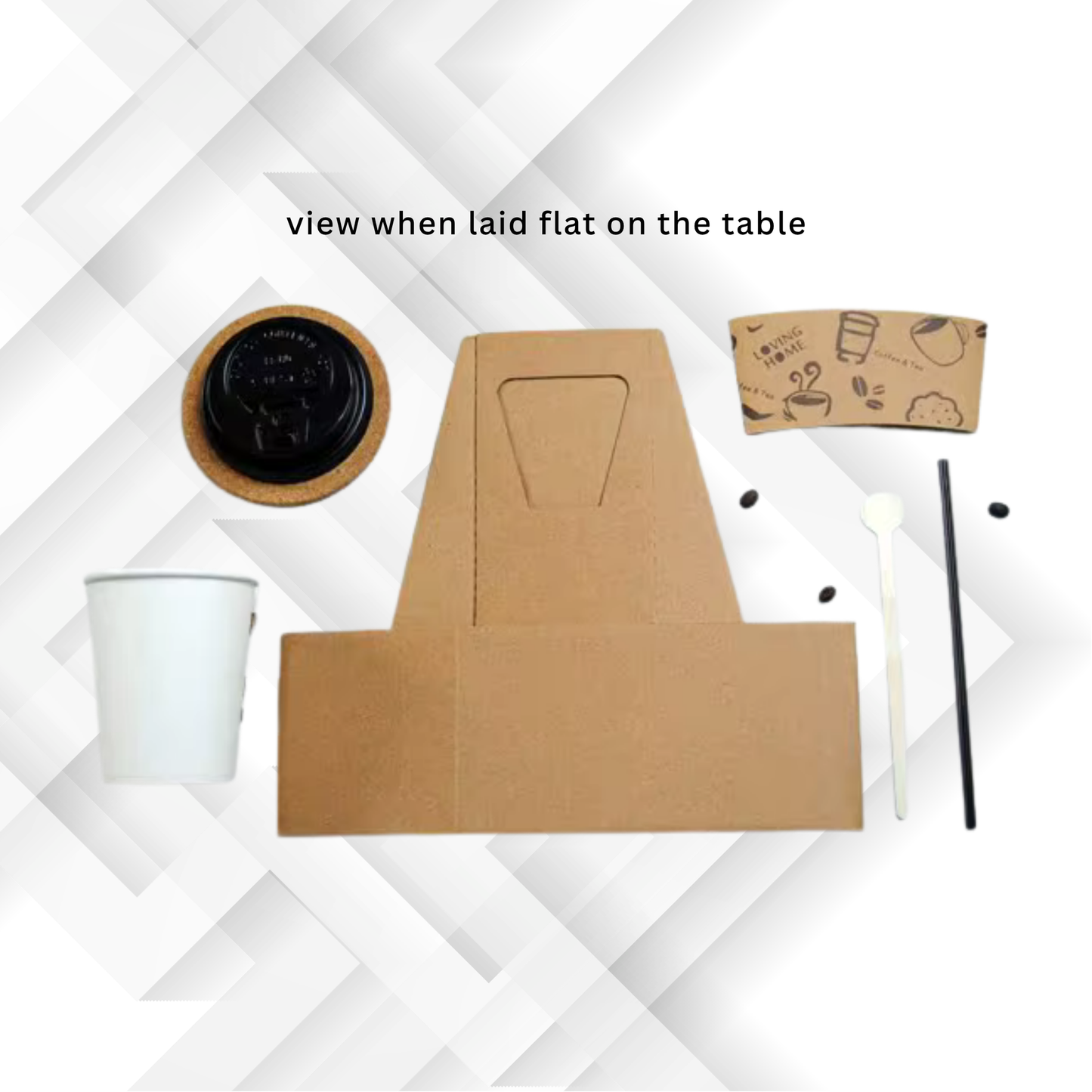 Kraft Paper Drink Carriers (Single, Double & Quad Cup)