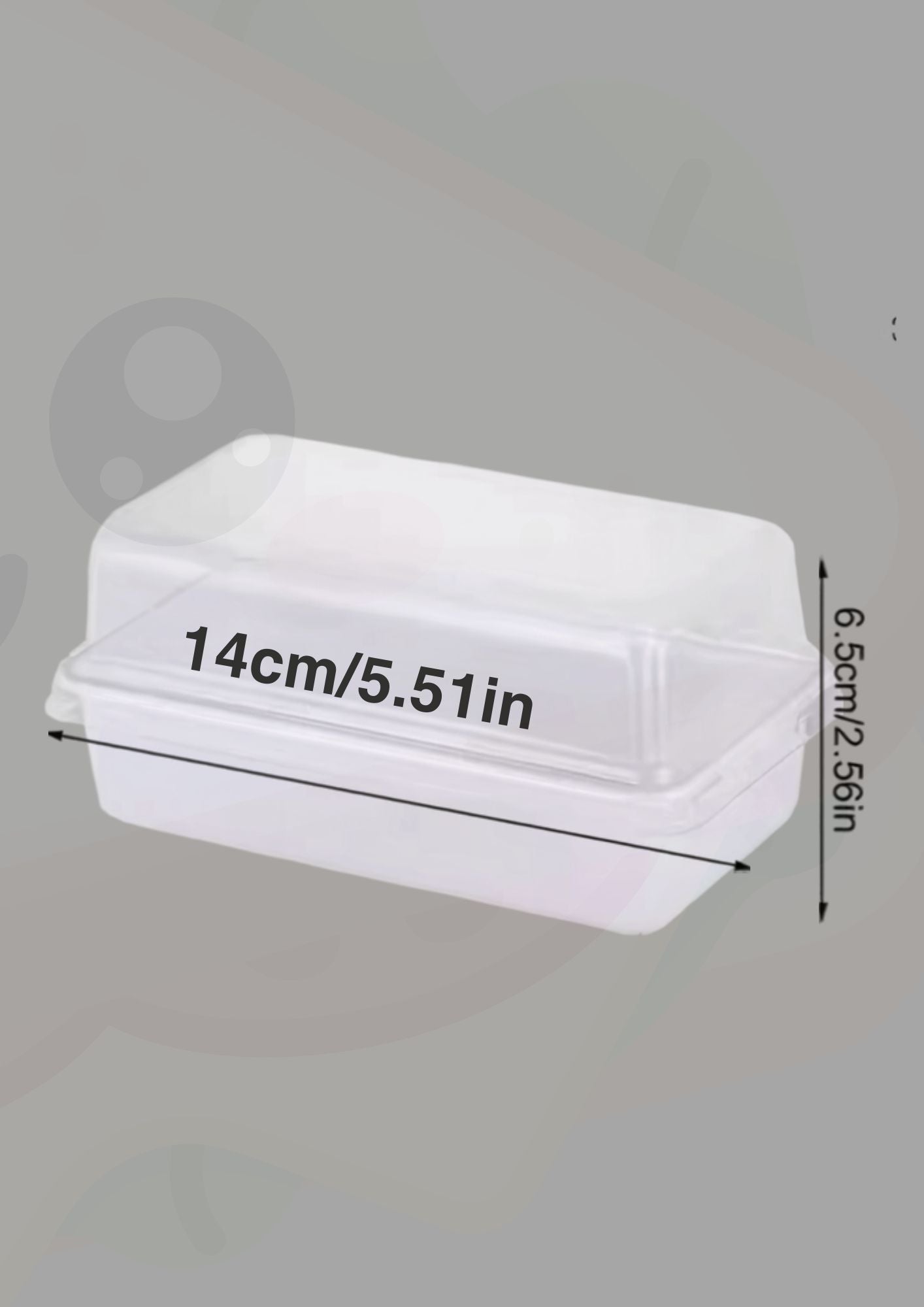 Sandwich Box – Clear Rectangular Lunch Container Unique Fresh and Clean Servings