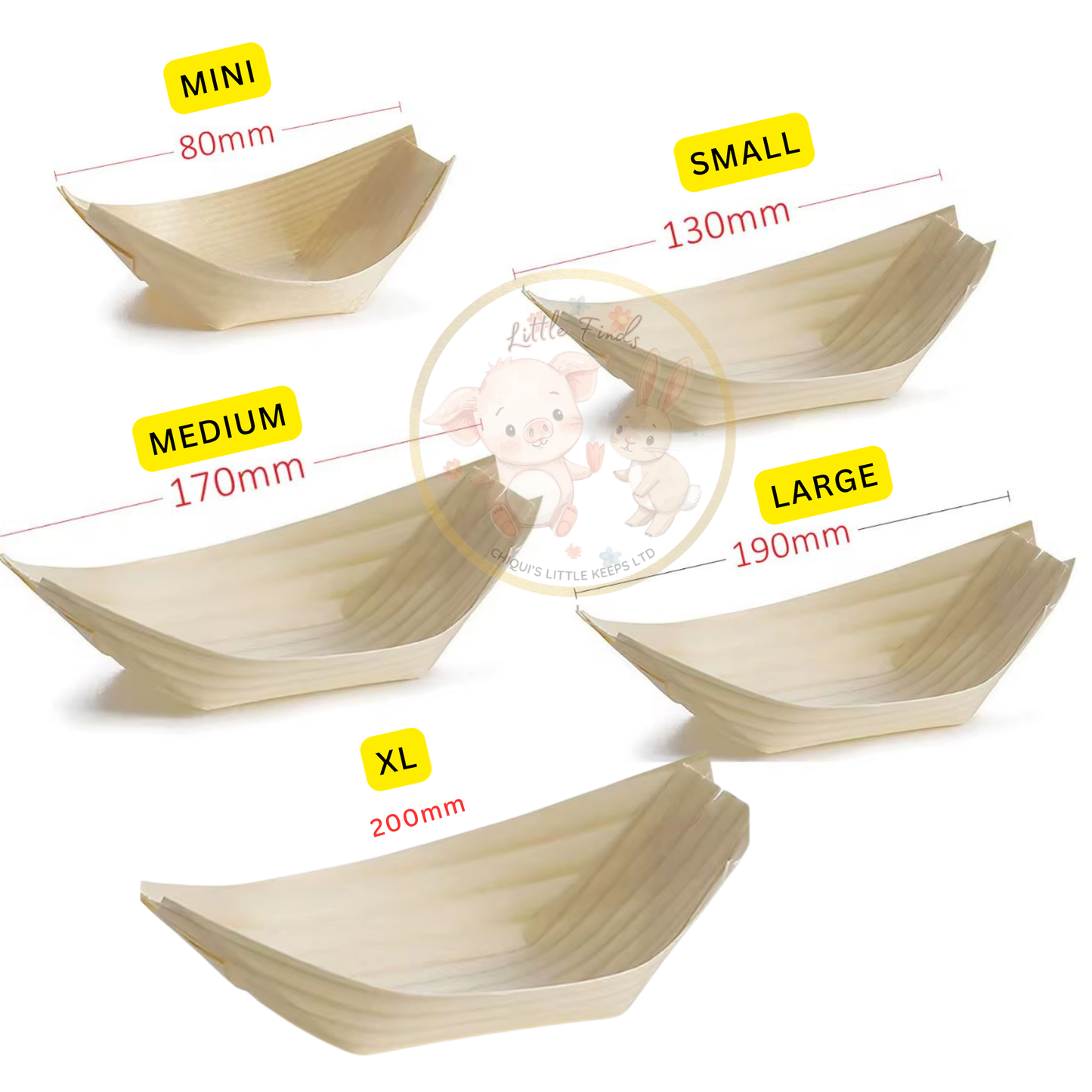 Sushi Dish- Grease‑Resistant Snack Boats
