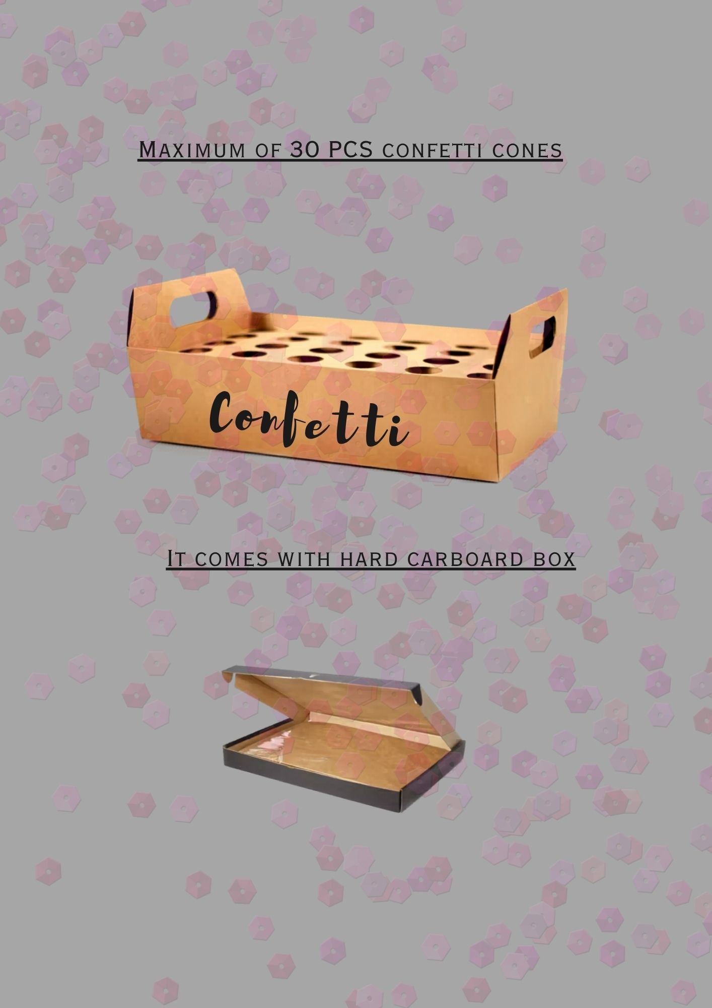 Confetti Cone Holder – Elegant &amp; Eco‑Friendly Party Display