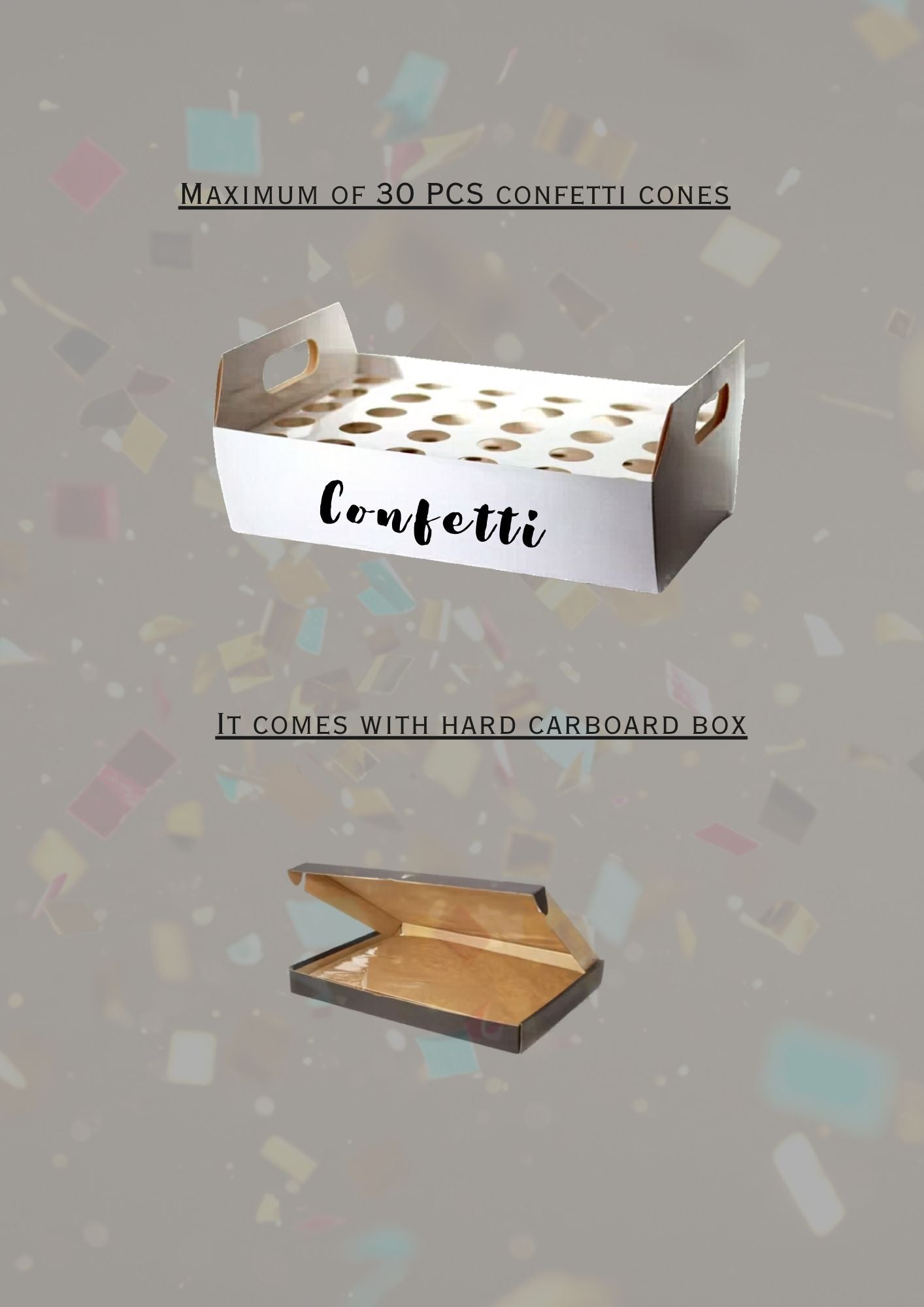 Confetti Cone Holder – Elegant &amp; Eco‑Friendly Party Display