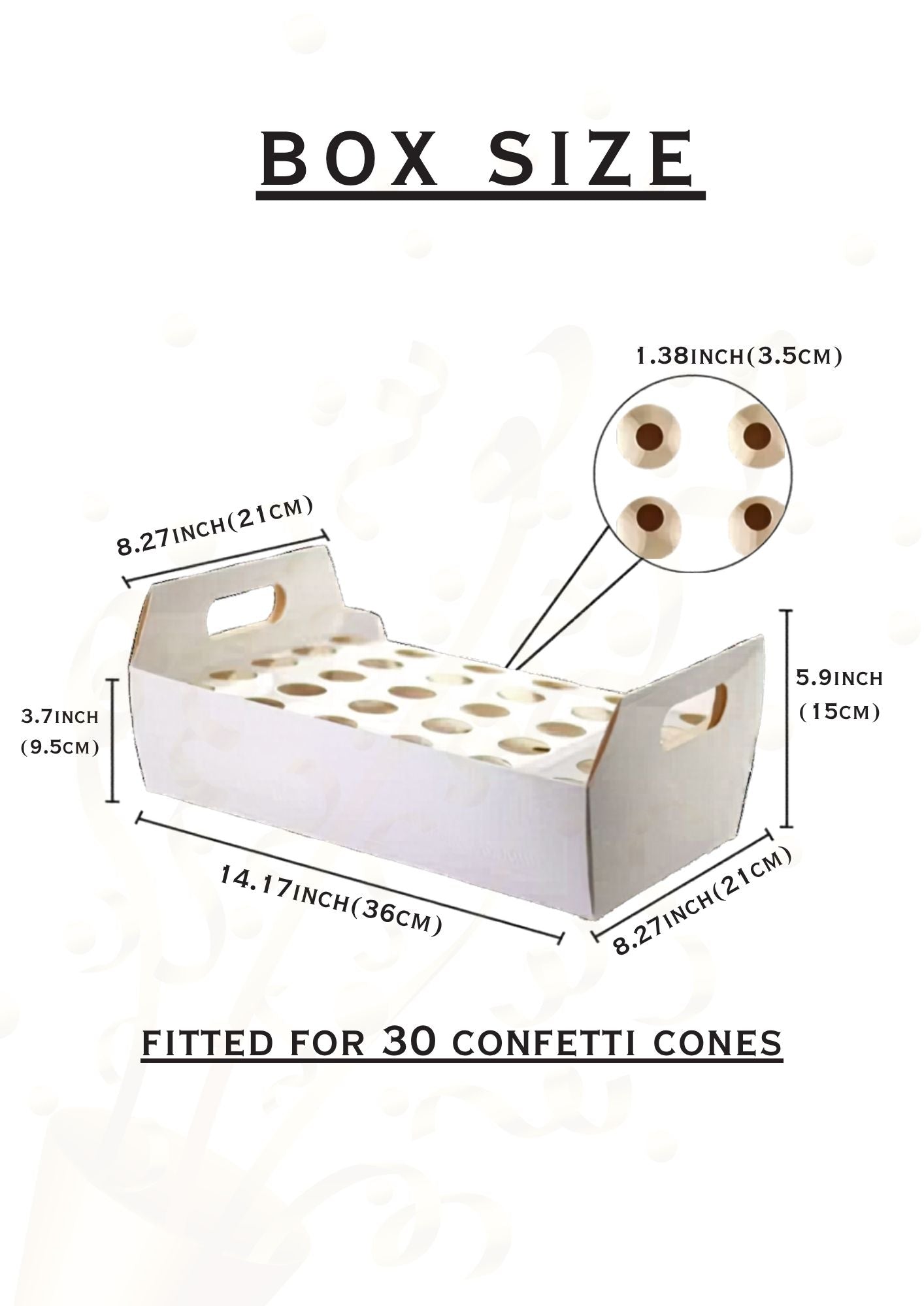Confetti Cone Holder – Elegant &amp; Eco‑Friendly Party Display