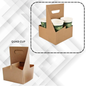 Kraft Paper Drink Carriers (Single, Double & Quad Cup)