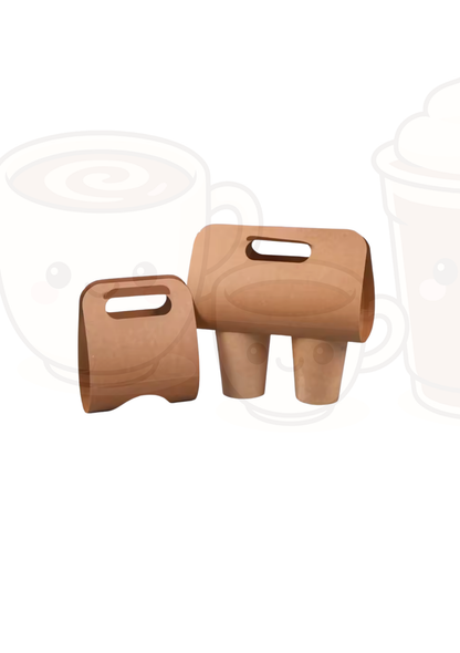 Disposable Portable Cup Holder Kraft Paper