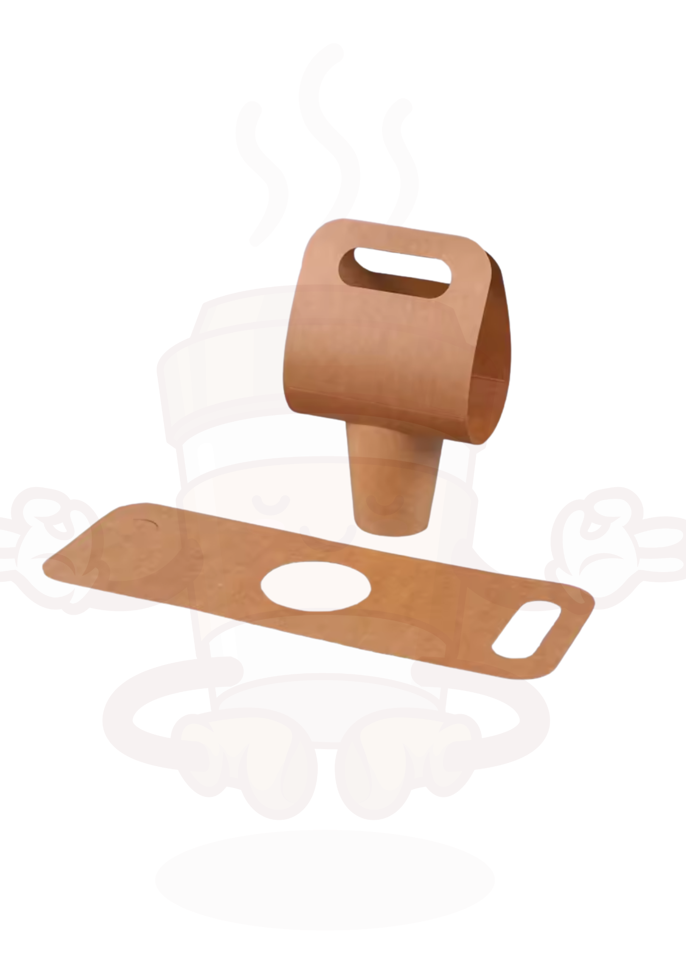 Disposable Portable Cup Holder Kraft Paper