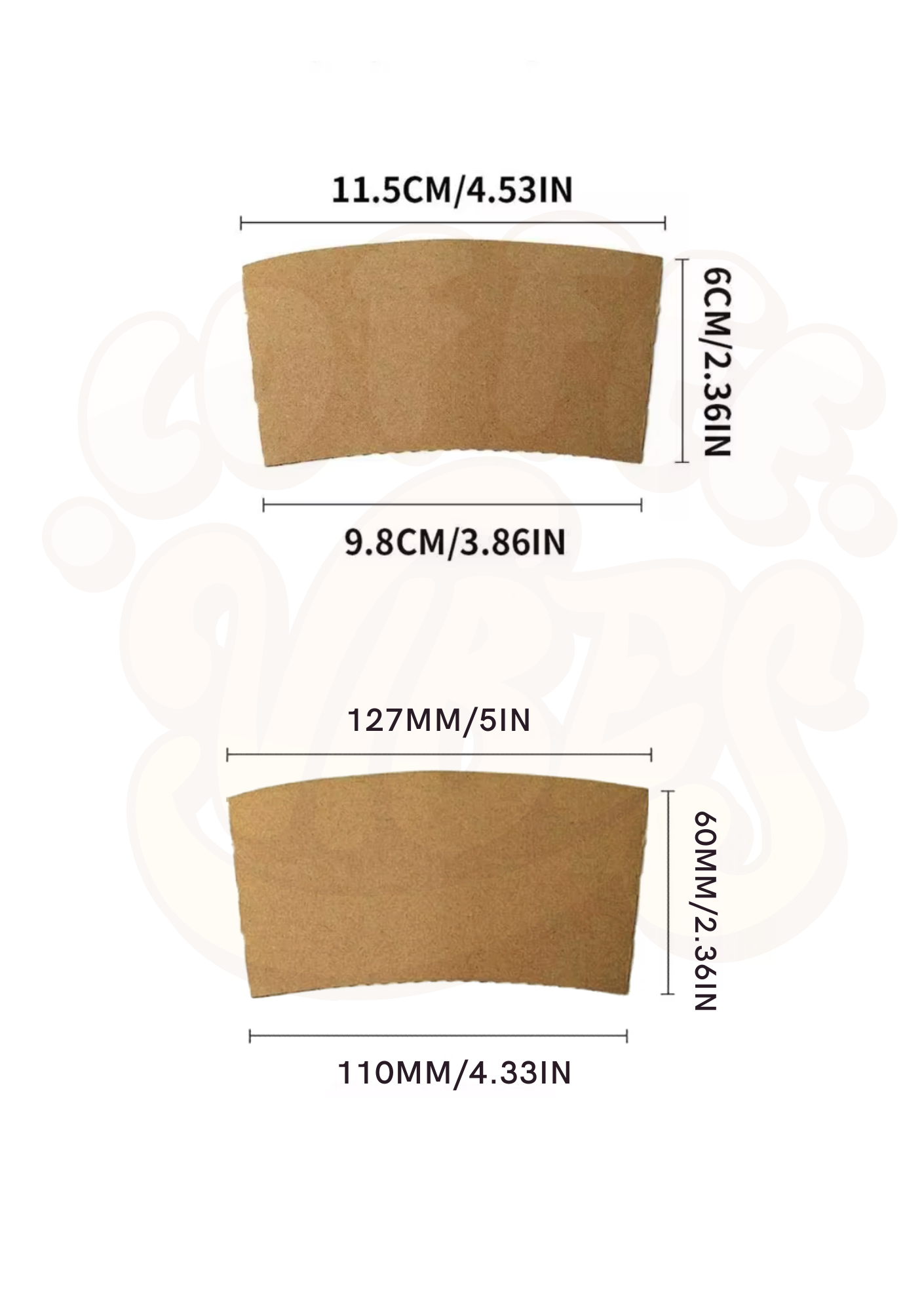 Paper Kraft Corrugated Coffee Sleeves – Hot Cup Insulator