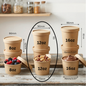 25pcs Eco-friendly Round Paper Food Container for Soup, Ice cream, Restaurant, Party, Takeaway, Microwave safe and freezer safe food storage in 8oz, 12oz, 16oz, 26oz, and 32oz
