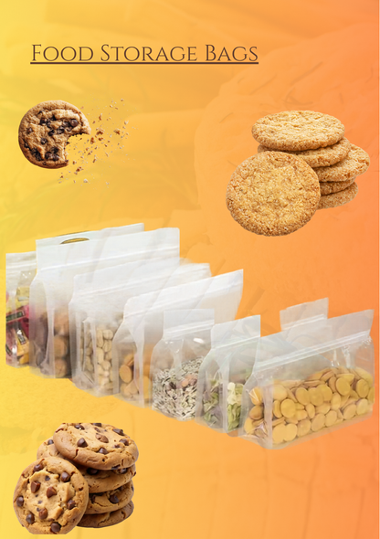 Stand-up Frosted Food Storage Bag Flat Bottom