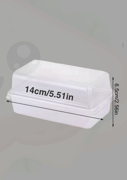 Sandwich Box – Clear Rectangular Lunch Container Unique Fresh and Clean Servings