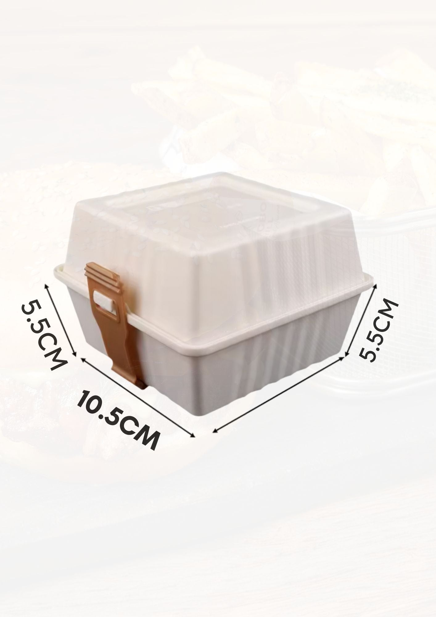 Premium Reusable Burger Box – Secure & Grease‑Resistant – Take‑Away Ready