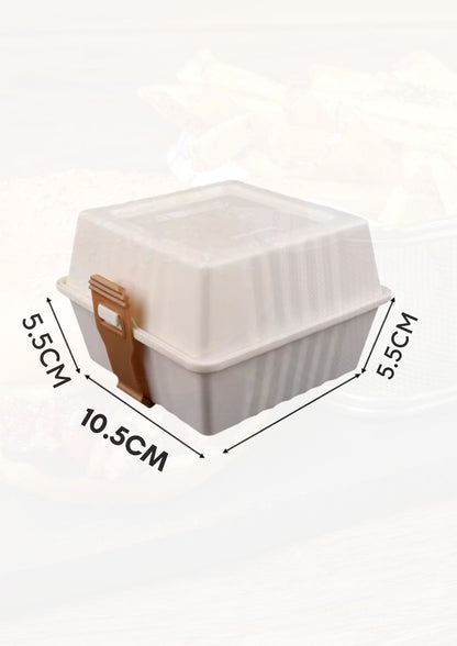Premium Reusable Burger Box – Secure & Grease‑Resistant – Take‑Away Ready