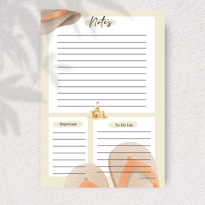 Beach Bliss Stationery Set – Notes &amp; Memo Pads
