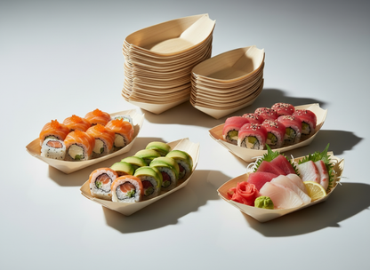 Sushi Dish- Grease‑Resistant Snack Boats