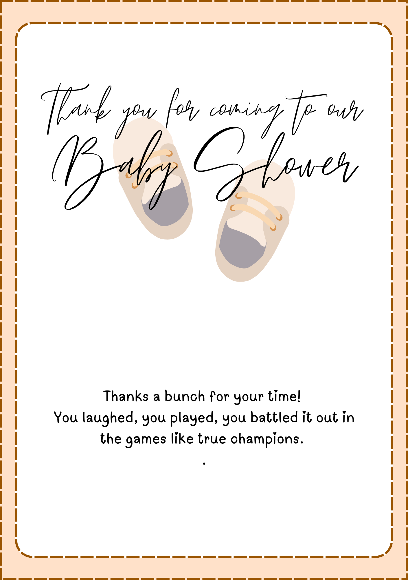 Baby Shower Game & Stationery Set, Predictions, Crossword And Thank You Cards