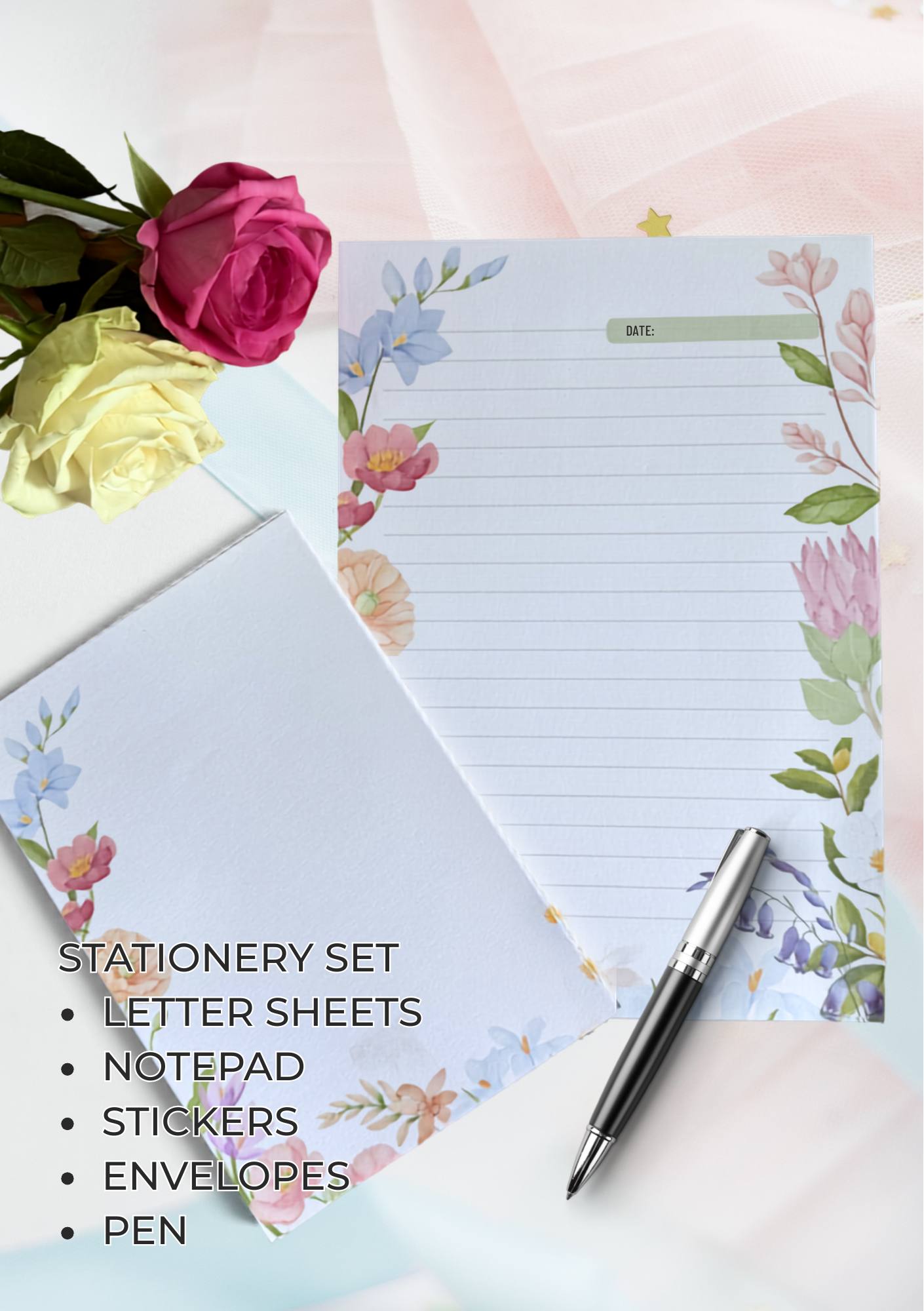 Floral Stationery Set - Exclusively at Little Finds