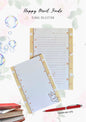 Cute Bunny Stationery Set | Floral Letter Writing Paper and Notepad | Happy Mail Finds Collection | Penpal Gift Set