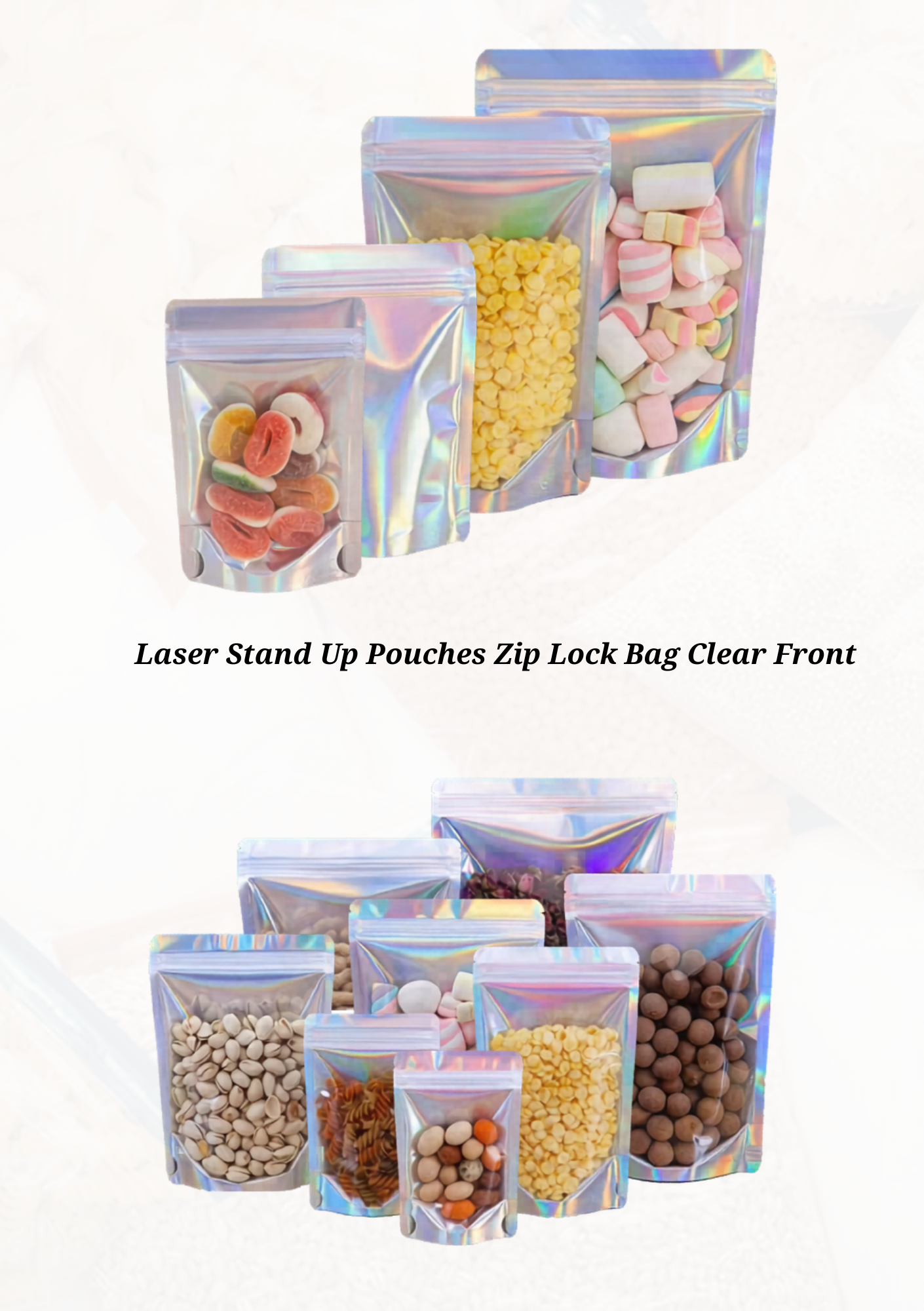 Laser/Holographic Stand-up Pouches